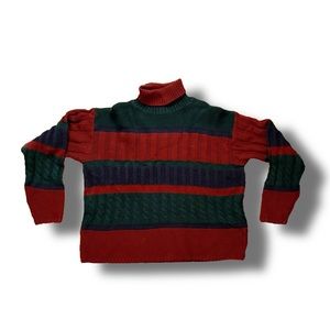 Striped Freddy Krueger inspired turtleneck sweater